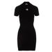 Women Bodycon Knit Dress Black