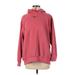 Nike Pullover Hoodie: Red Solid Tops - Women's Size Small