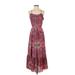 Gap Casual Dress - Maxi: Red Baroque Print Dresses - Women's Size X-Small