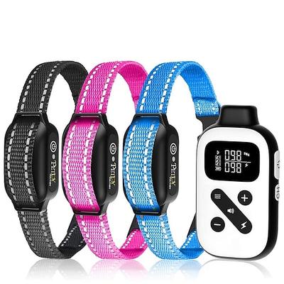 Hundetraining Anti-Bellen Halsband Schockhalsband Anti-Bark-Gerät Clicker Schockhalsband für Hunde mit Fernbedienung Hund Multi-Funktional Elektrisch Hunde Katzen Haustiere Wasserdicht Trainer Anti