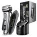 Refurbished Braun 9477cc Razor for Men Wet & Dry Electric Foil Shaver with ProLift Beard Trimmer Cleaning & SmartCare Center & Charging Power Case Galvano Silver