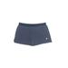 Asics Athletic Shorts: Blue Solid Activewear - Women's Size X-Large