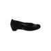 Gabor Flats: Slip On Wedge Work Black Solid Shoes - Women's Size 4 1/2 - Round Toe