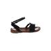 Mia Sandals: Black Print Shoes - Women's Size 6 - Open Toe