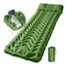 ASIV Camping Sleeping Pad Ultralight Camping Mat with Pillow Built-in Foot Pump Inflatable Sleeping Pads (Green)