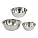 Colaxi 3x Stainless Steel Bowls Set Outdoor Tableware Lightweight Durable Dinnerware Camping Utensils Camping Mess Set for Beach BBQ