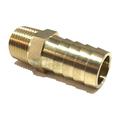 Hose ID To 3/8 Male NPT MNPT Straight Brass Fitting Fuel / AIR / Water / Oil / Gas / (Qty 1)