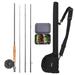 FISHING Pole Case 9 Fly Rod Combo With Carry Flies Complete Fly Combo Set Rod And Reel 20 Flies Case - Pole Case - 9 And Carry - Fly Kit 9-ft Combo Reel Combo By - Pole Combo By All-in-one