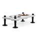 Elevated Dog Bowls Raised Pet Feeder Bowl Stand with 2 Stainless Steel Dog Bowls