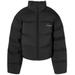 Jacquard Cropped Puffer Jacket - Black - Alexander Wang Jackets