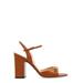 Leather Heeled Sandals, - Brown - Gucci Heels