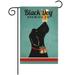 Home4Ever Black Dog Garden Flag - 12.5 x 18 Inch Double-Sided Summer Garden Yard Flags with Printed Art - Seasonal Welcome Garden Flag for House Porch Patio Lawn Deck Door - Suits Standard Stands