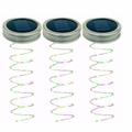 Outdoor Solar String Light Solar Power Mason Jar Lid Lights Set of 6pcs 3pcs Waterproof Outdoor Fairy Firefly Jar Lids String Lights for Outdoor Patio Garden Christmas Wedding Party Garden Light