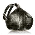 Women's Clutch Bags Polyester Wedding Party Event / Party Glitter Crystals Solid Color Glitter Shine Silver Black Gold