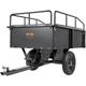 Mophorn - vevor Carrello Rimorchio per Carichi Pesanti in Acciaio, Cassone di Trasporto da Giardino