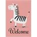 GZHJMY Cute Little Zebra Garden Flag 12 x 18 Inch Vertical Double Sided Welcome Yard Garden Flag Seasonal Holiday Outdoor Decorative Flag for Patio Lawn Home Decor Farmhous Yard Flags