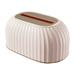 Brenberke Striped Tissue Box Holder Toilet Paper Box Table Napkin Holder Car Tissue Paper Dispenser Home Decoration