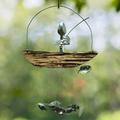 Creative Pendant Fishing Man Wind Chime Pendant Spoon Head Bell Pendant Miniature Wind Chimes Memorial Gift for Loss of Father Deep Tone Wind Chimes 46 Solar Hummingbirds and Butterflies Solar Wind