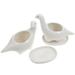 Flowerpot Holder Household Dinosaur Shape Plant Container White Porcelain Ceramics 2 Pcs