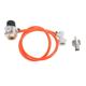 Soda Adapter Hose Kit with Gauge G1/2 Measure Pressure Soda Machine Pressure Gauge for Water Machine