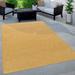 Paco Home Variegated Waterproof Outdoor Rug for Patio yellow 3 11 x 5 3 3 x 5 Outdoor Rectangle