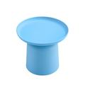 Inverted Cup Shape Accent End Table Side Table for Small Spaces Single Plant Stand for Living Room Bedroom Bed Side Sofa Side Lake Blue