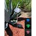 JAYXC HOME Set of 2 Clear Acrylic Rose Solar Garden Yard Landscape Path Stick LED Lights