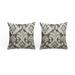 Havenside Home Elizabeth Ikat 17-inch Outdoor Accent Pillow (Set of 2) by Graphite