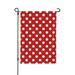 Polka Dot Garden Flag Double Sided Vintage Black White Spot Doodle Polka Dots House Flags Home Decor for Outdoor Lawn Terrace