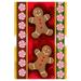 Grandkids Spoiled Here Christmas Garden Flags Gingerbread Man Double Sided Candy Flag Snowflake Outdoor Lawn Yard House Flags