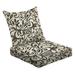 2-Piece Deep Seating Cushion Set Modern Abstract floral seamless pattern Outdoor Chair Solid Rectangle Patio Cushion Set