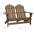 Irfora parcel 2-seater Chair Wood Patio Chair Deck BalconySeater Chair In Fir Wood Loveseat Wood FirWeather Porch Chair All Weather Porch WithAll Porch Chair Balcony Frame