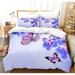 Butterfly Bedding Set 3 Piece Duvet Cover Set Butterflies Printed Comforter Cover Set for Girls Kids Teens 1 Quilt Cover 2 Pillowcases(No Comforter)