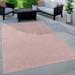 Paco Home Variegated Waterproof Outdoor Rug for Patio pink 6 7 x 9 2 7 x 9 Outdoor Rectangle