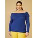 Plus Size Layered Off The Shoulder Top