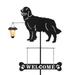 BAYN Solar Golden Retriever Garden Stakes Decorative with a Lantern Dog Silhouette Welcome Sign Outdoor Garden Decor for Yard Lawn Patio Pathway