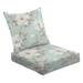 2-Piece Deep Seating Cushion Set Spring style flower seamless pattern For making seamless pattern use Outdoor Chair Solid Rectangle Patio Cushion Set