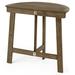 Afuera Living Outdoor Acacia Wood Folding Bistro Table in Gray