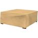 Extra Large Square Outdoor Side Table or Ottoman Cover - Outdoor Square Table Covers - Patio Ottoman Washable - Heavy Duty Furniture 36x36x16 Beige
