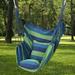 1pc Canvas Outdoor Hammock Chair - Indoor/Outdoor Swing Hanging Chair for Garden Leisure Furniture - Opp Sealed Bag Included