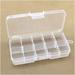 Organizer Box Plastic Jewelry Organizers 10 Grids Clear Plastic Organizer Jewelry Storage Box with Removable Grid Compartment Container