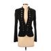 She + Sky Jacket: Short Black Print Jackets & Outerwear - Women's Size Small