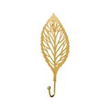 Augper Jacket Rack Leaf Shaped Coat Hook Gold Ginkgo Leaf Hook Metal Ginkgo Leaf Wall Art Towels Drying Rack Gold Leaf Hook Single Key Hook Robe Hook Key Hooks Iron