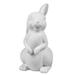 2 Pcs Rabbit Night Light Table Top Decor Scene White Bunny Lamp Ceramic Adornment Indoor Use Desk Home Accents Baby