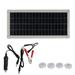 20W Solar Panel Battery Charger Portable Solar Panel Trickle Charging Kit for Car Automotive Motorcycle RV