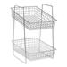Countertop Display Stand 2-Tier Silver Wire - 10 1/4 L x 13 W x 17 1/2 H
