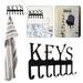 Wrought Iron Key Hook Wall Rack Wall Storage with Hooks Door Hook Closet Hook Wall Hanging Strips Purse Hanger for Tables Durable Closet Shelf with Rod Wreath Door Hook Home Organization on Brass