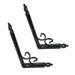 Triangular Folding Shelf Brackets Black: 2pcs Shelf Bracket Type Brackets Heavy Duty Storage Brackets 20cm