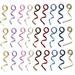 27 Pcs Solid Ribbon Set Braided Ribbons Hair Ropes for Gift Wrapping and Bow Hair Accessories-54M (2M*9 Colors) Yellow+Pink+Light Blue+Off White+Dark Coffee+Red+Purple+Dark Blue+Light Coffee