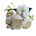 Dinmmgg 5 Bundles Artificial Peony Flowers Rose Home Party Wedding Decorative Roses Bouquet Orchid Artificial Flowers with Pot Babies Breath Flowers Artificial and Roses Flowers Peonies Artificial